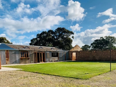 Completed stables, open-air chapel and Stable Lawns