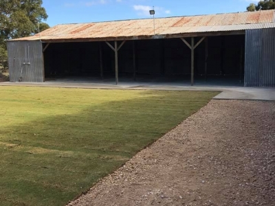 Stable Lawns and limestone crush floor