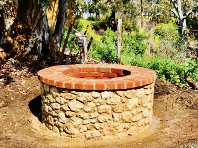The newly bricked well